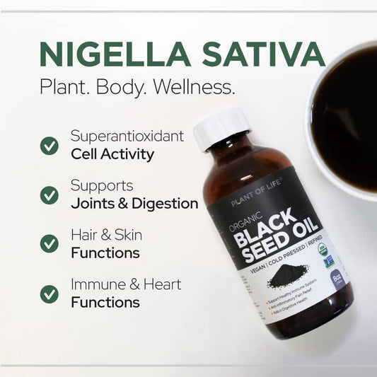 Black Seed Oil| Pure Plant-Based - Nigella Sativa Cumin Seed