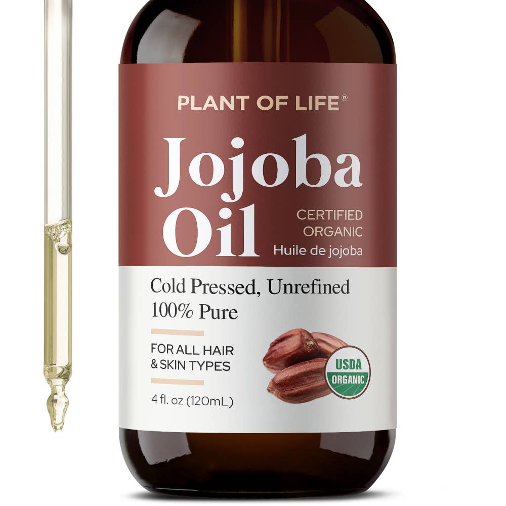 Jojoba Oil | Organic | Skin, Hair, DIY | 100% Pure | Size: 4oz