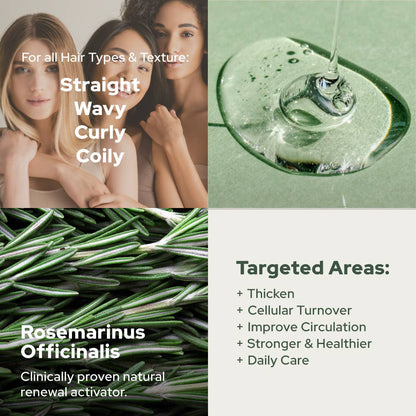 Rosemary Essential Oil for Aromatherapy Hair, Skin, & Nails: 2oz