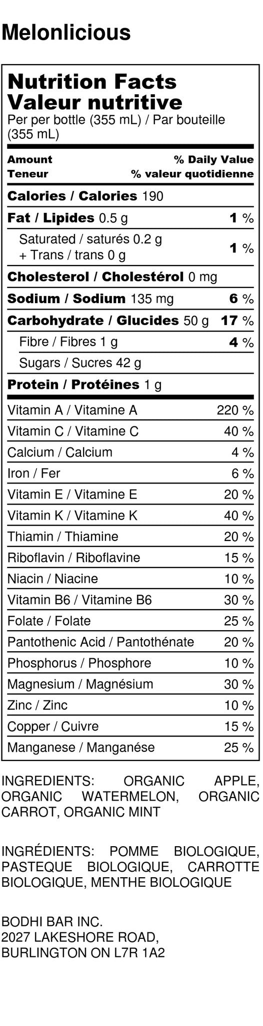 Melonlicious!  - 6 pack - Bodhi Bar